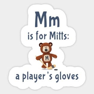 ABC's of Hockey - M Sticker